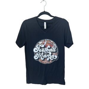 Bella Canvas Black 'Football Mama' Women’s T-Shirt